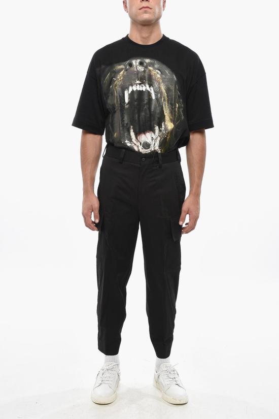  닐바렛 카고 팬츠 PBPA077 U003 01 Black - NEIL BARRETT