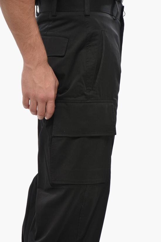  닐바렛 카고 팬츠 PBPA077 U003 01 Black - NEIL BARRETT
