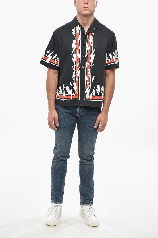  닐바렛 긴팔 셔츠 PBCM127 U016 1133 Black - NEIL BARRETT