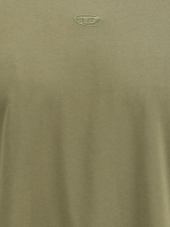 25FW 디젤 반팔 티셔츠 A215620PLAT 5AF GREEN - DIESEL