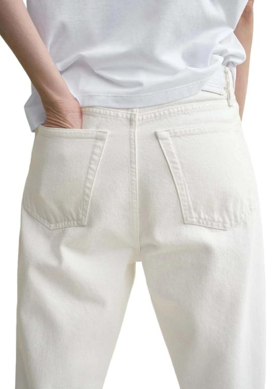  토템 데님 팬츠 트위스트 솔기 풀 렝스 진 - TOTEME