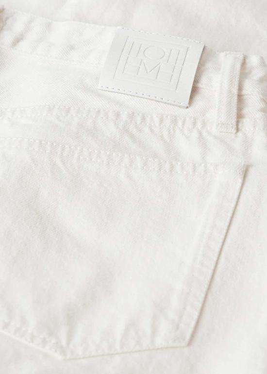  토템 데님 팬츠 트위스트 솔기 풀 렝스 진 - TOTEME