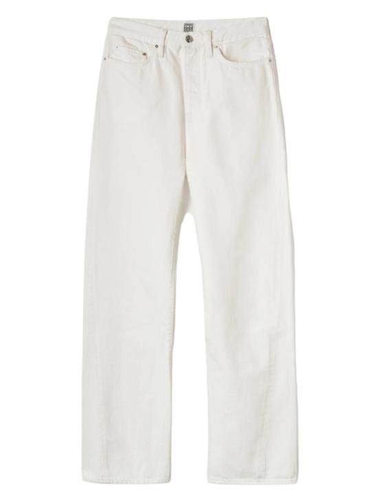  토템 데님 팬츠 트위스트 솔기 풀 렝스 진