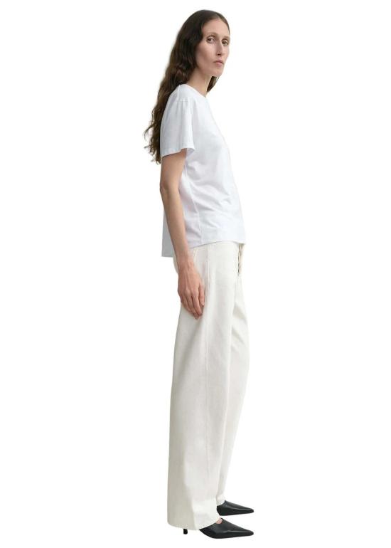  토템 데님 팬츠 트위스트 솔기 풀 렝스 진 - TOTEME