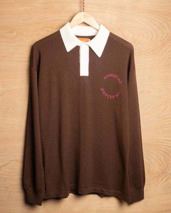  Everyday Mountaineering 스웨터 일상 등산 복잡한 감정 럭비 브라운