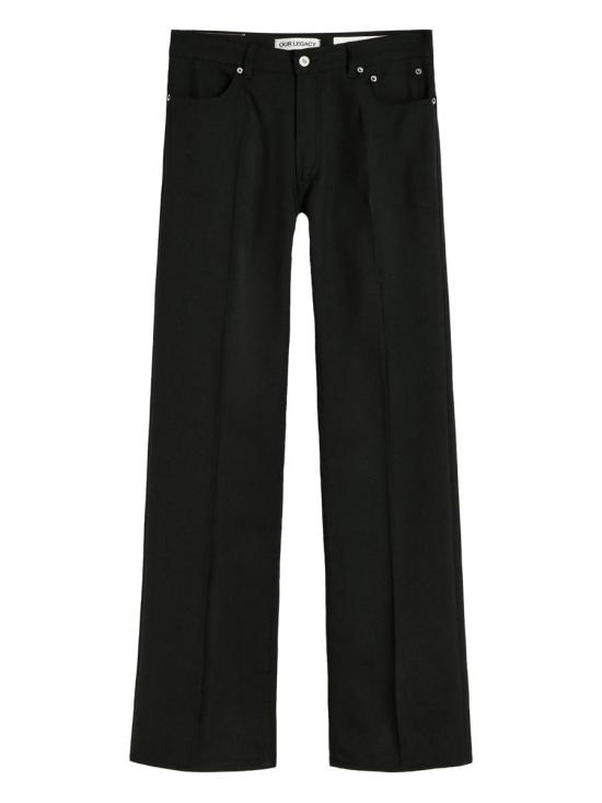 25FW 아워레가시 칼슨 컷 팬츠 M4255RB 64449 BLACK PERMANENT CREASE