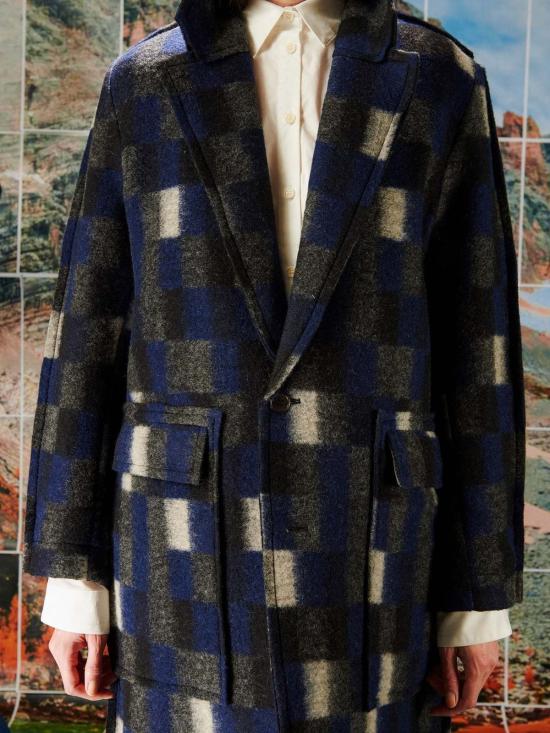  헨릭 빕스코브 코트 Henrik Vibskov 플랫  브러쉬드 블랙 - HENRIK VIBSKOV