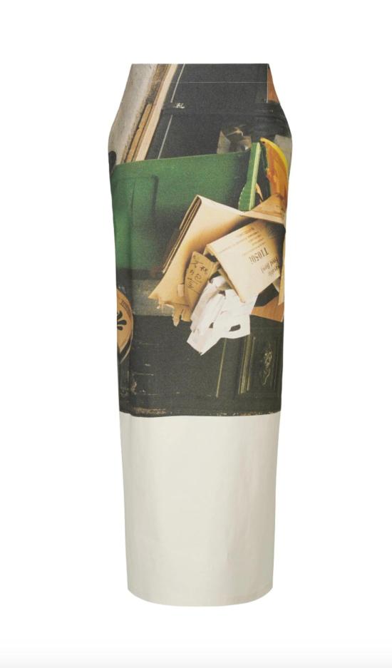  이세이 미야케 롱 스커트 스트리트 뷰 스커트