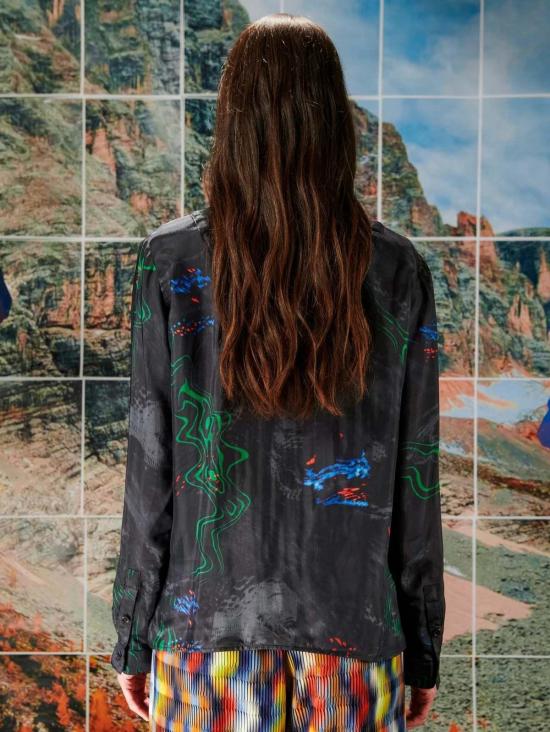  헨릭 빕스코브 블라우스 Henrik Vibskov 백팩 셔츠 다크 불꽃놀이 - HENRIK VIBSKOV