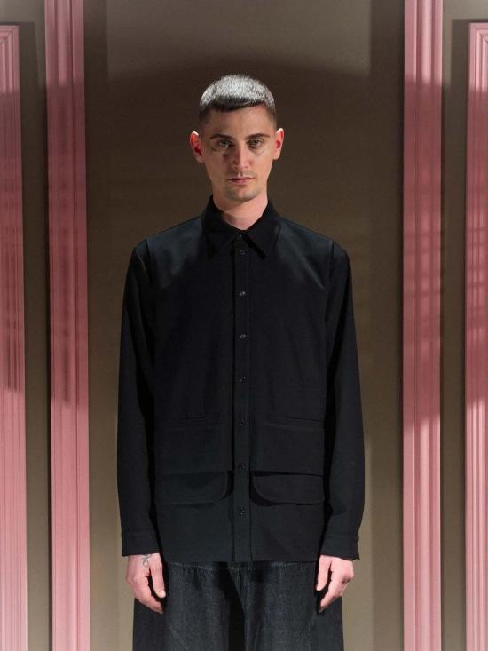  헨릭 빕스코브 긴팔 셔츠 Henrik Vibskov Ants  블랙 - HENRIK VIBSKOV