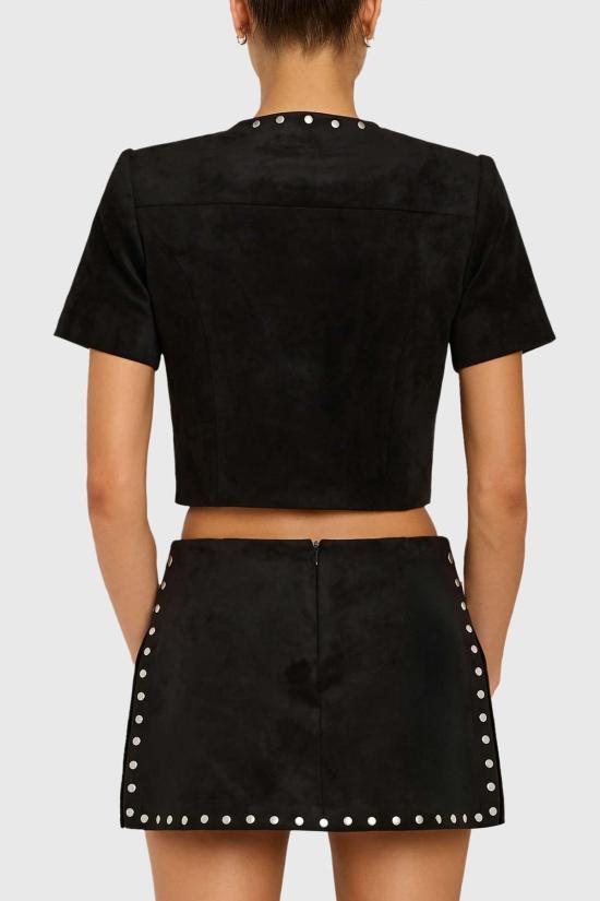  아만다 업리차드 민소매 티셔츠 아만다 업리처드 브라스웰 탑 블랙 - AMANDA UPRICHARD