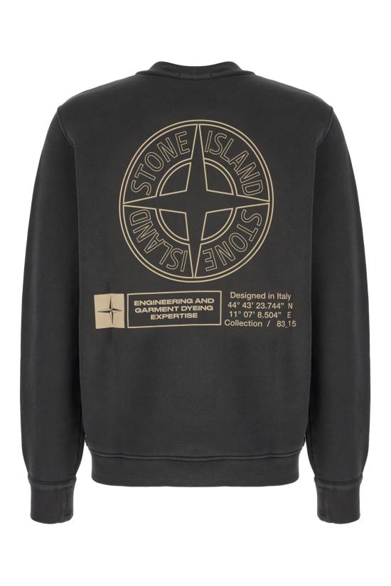 25FW 스톤 아일랜드 후드 티셔츠 S156100018S0195 V0062 LEAD GREY - STONE ISLAND