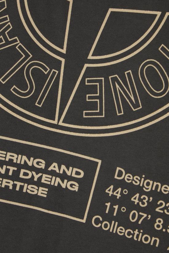 25FW 스톤 아일랜드 후드 티셔츠 S156100018S0195 V0062 LEAD GREY - STONE ISLAND