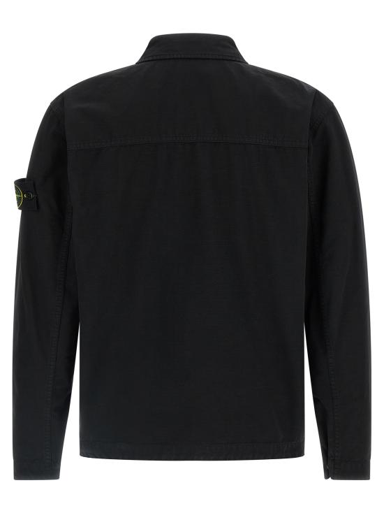 25FW 스톤 아일랜드 긴팔 셔츠 K2S151200009S0211V0029 Black - STONE ISLAND