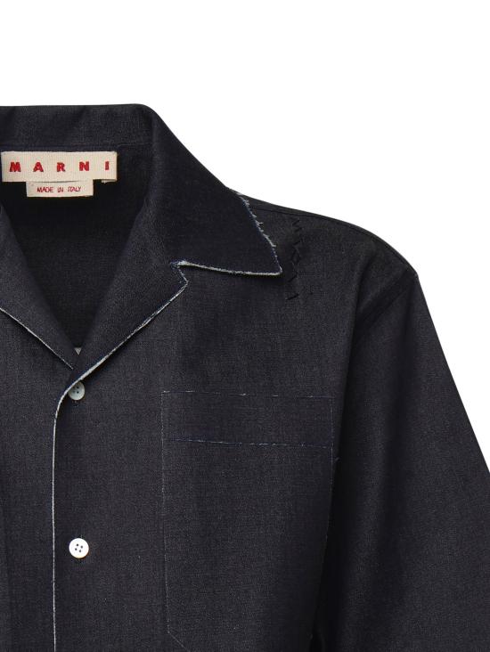 25FW 마르니 셔츠 CUJU0029SY USCX59UNB99 BLUBLACK - MARNI
