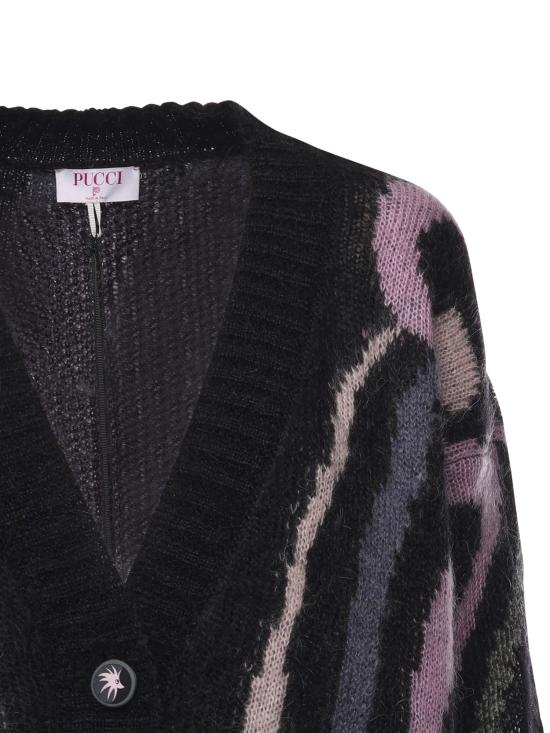 25FW 푸찌 가디건 5UKQ81 5U967002 BLACK pink - PUCCI