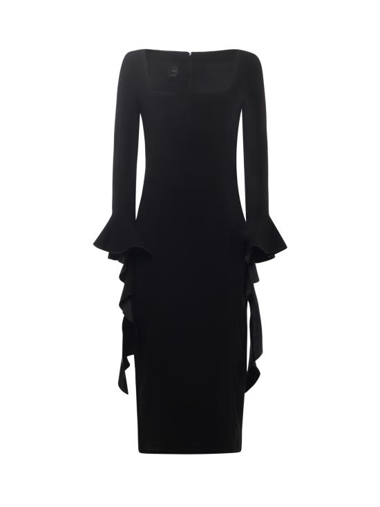 25FW 핑코 미디 원피스 105736 A2Q2Z99 Black