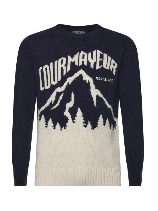 25FW 세인트바쓰 스웨터 BOMD005 02038I BLUE IVORY