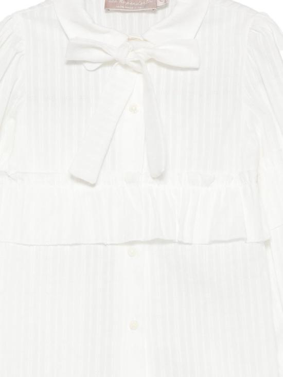 25FW [키즈] 라스투펜데리아 셔츠 1TJCM42 C42 White - LA STUPENDERIA