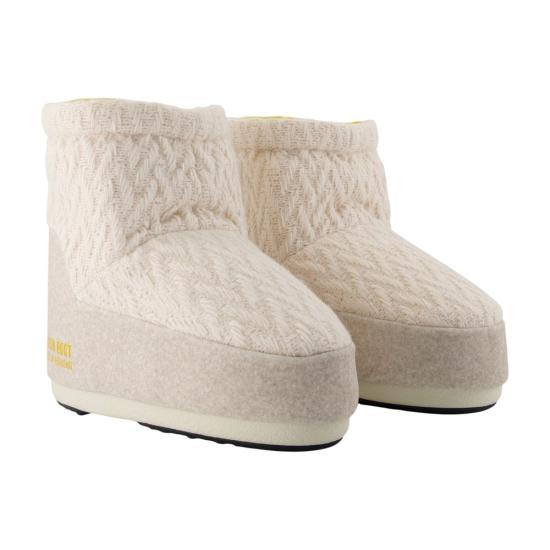 26SS 문부츠 아이콘 나일론 로우 부츠 80D1409750 L032 WHITE - MOON BOOT