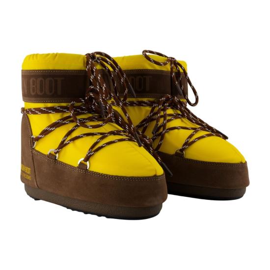 26SS 문부츠 아이콘 나일론 로우 부츠 80D1409740 BM04 yellow - MOON BOOT