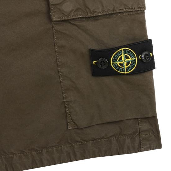 25SS [키즈] 스톤 아일랜드 쇼츠/버뮤다 6L100002V0154 MILITARY GREEN - STONE ISLAND