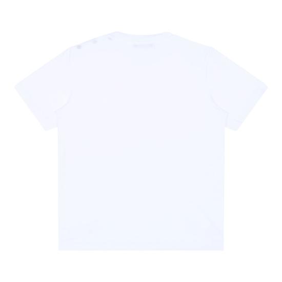 25SS [키즈] 발망 티셔츠 BW8P61Z1751100OR WHITE - BALMAIN