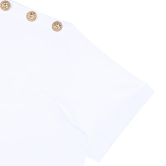 25SS [키즈] 발망 티셔츠 BW8P61Z1751100OR WHITE - BALMAIN