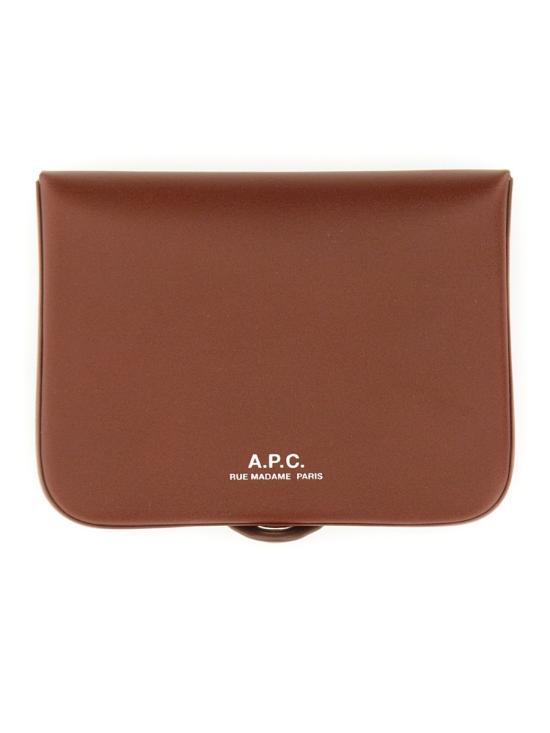 26SS 아페쎄 조시 로고 지갑 PXAWVH63176 CAD BROWN - A.P.C.