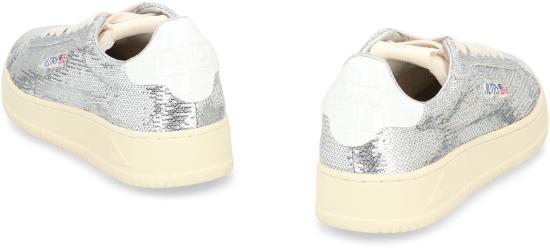 25FW 오트리 달라스 로우 고트스킨 스니커즈 ADLWTI05 SILVER WHITE - AUTRY