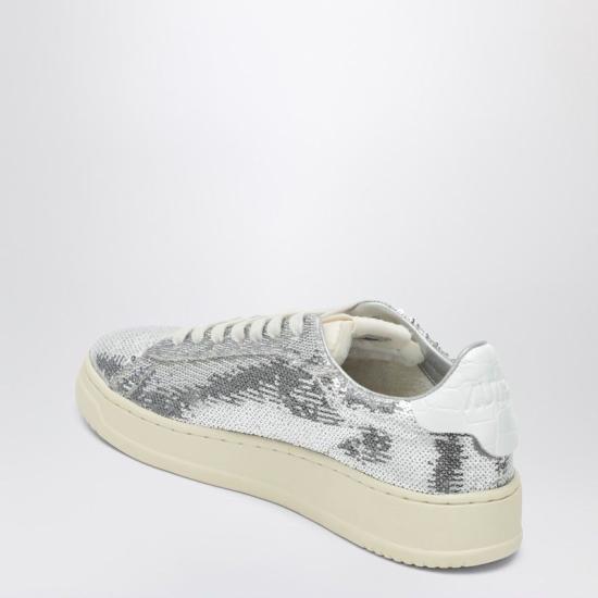 25FW 오트리 달라스 로우 고트스킨 스니커즈 ADLWTI05 SILVER WHITE - AUTRY
