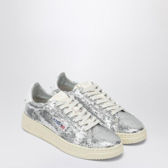 25FW 오트리 달라스 로우 고트스킨 스니커즈 ADLWTI05 SILVER WHITE