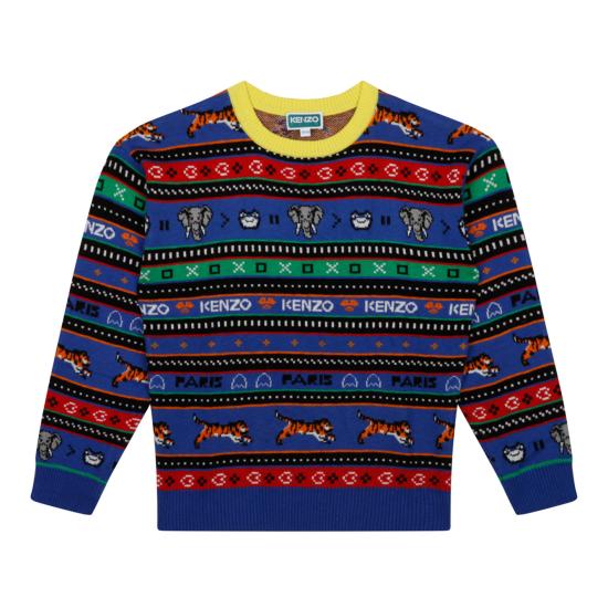  [키즈] 겐조 캐시미어 니트 K25830829 BLUE