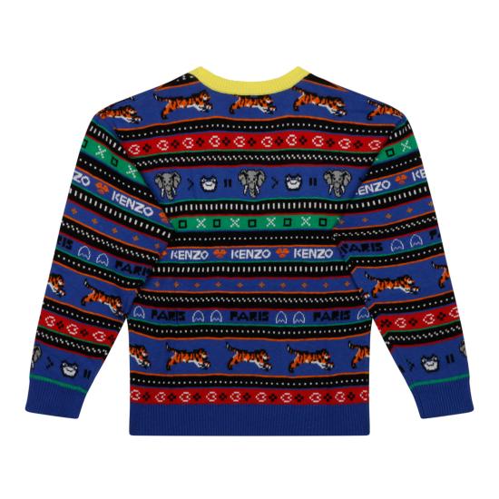  [키즈] 겐조 캐시미어 니트 K25830829 BLUE - KENZO