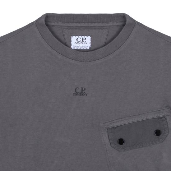 25SS [키즈] 씨피 컴퍼니 티셔츠 CUM00NLAC0260394 ANTHRACITE GREY - C.P. COMPANY