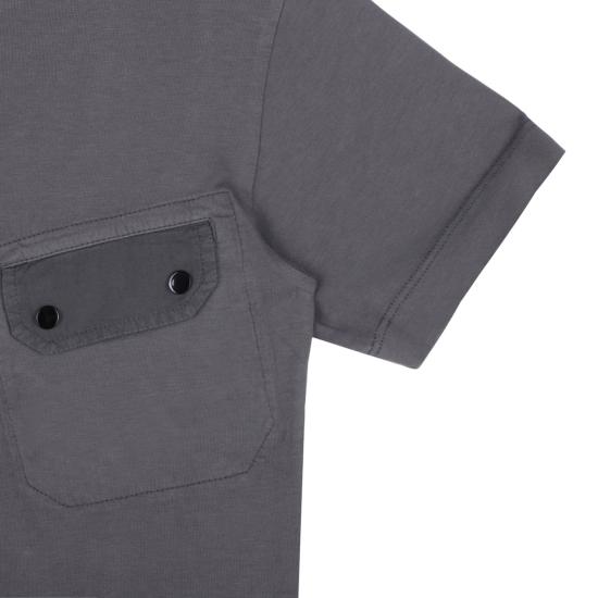 25SS [키즈] 씨피 컴퍼니 티셔츠 CUM00NLAC0260394 ANTHRACITE GREY - C.P. COMPANY