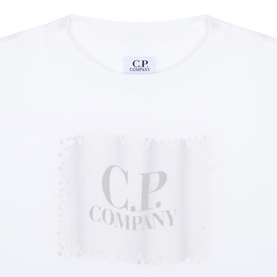 25SS [키즈] 씨피 컴퍼니 티셔츠 CQM002LAA1710135 GAUZE WHITE - C.P. COMPANY
