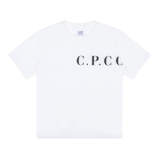 25SS [키즈] 씨피 컴퍼니 티셔츠 COM00LLAA1710135 GAUZE WHITE