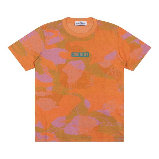  [키즈] 스톤 아일랜드 티셔츠 CC801621519V0032 ORANGE