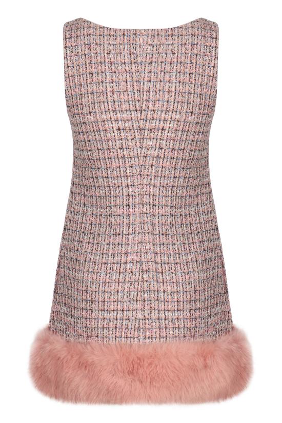 25FW 셀프 포트레이트 미디 원피스 AW25116SAP PINK - SELF PORTRAIT