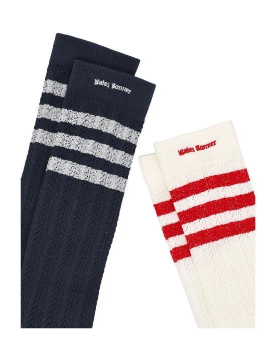 25FW 아디다스 X 웨일즈 보너 팬티 KB2324 CWHITE CHALK WHITE NIGHT NAVY - ADIDAS X WALES BONNER