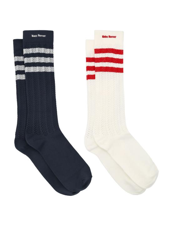 25FW 아디다스 X 웨일즈 보너 팬티 KB2324 CWHITE CHALK WHITE NIGHT NAVY - ADIDAS X WALES BONNER