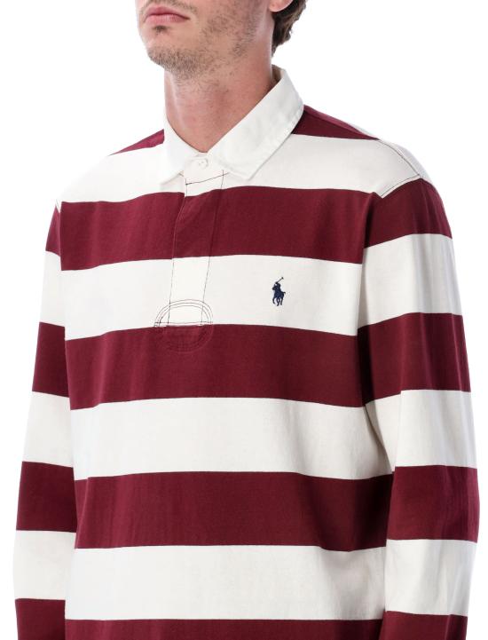 25FW 폴로 랄프로렌 반팔 티셔츠 710717116 054 CREAM BURGUNDY - POLO RALPH LAUREN