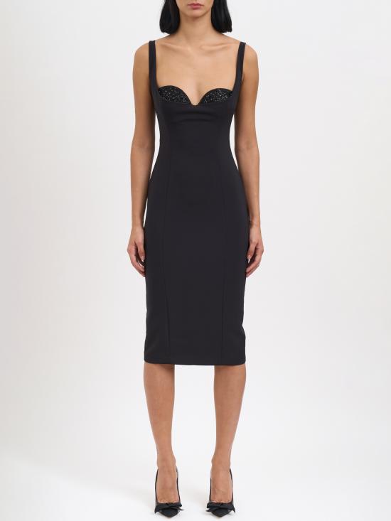 25FW 엘리자베타프랜치 미디 원피스 MAB83557E2110 BLACK