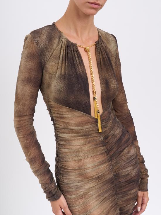 25FW 엘리자베타프랜치 미디 원피스 MAB87757E2EL1 MULTICOLOR - ELISABETTA FRANCHI