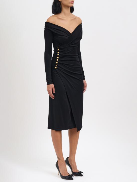 25FW 엘리자베타프랜치 미디 원피스 MAB82257E2110 BLACK - ELISABETTA FRANCHI