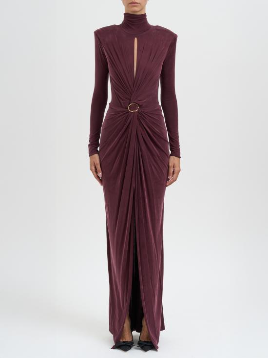 25FW 엘리자베타프랜치 미디 원피스 MABR0656E2EA4 RED PURPLE