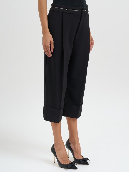 25FW 엘리자베타프랜치 스트레이트 팬츠 MPA11656E2110 BLACK - ELISABETTA FRANCHI