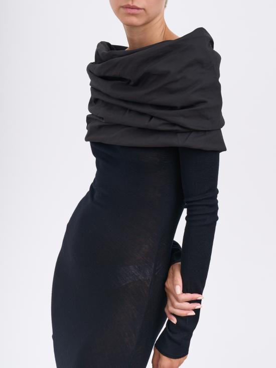 25FW 엔타이어 스튜디오 미디 원피스 MESWW256022BL BLACK - ENTIRE STUDIOS