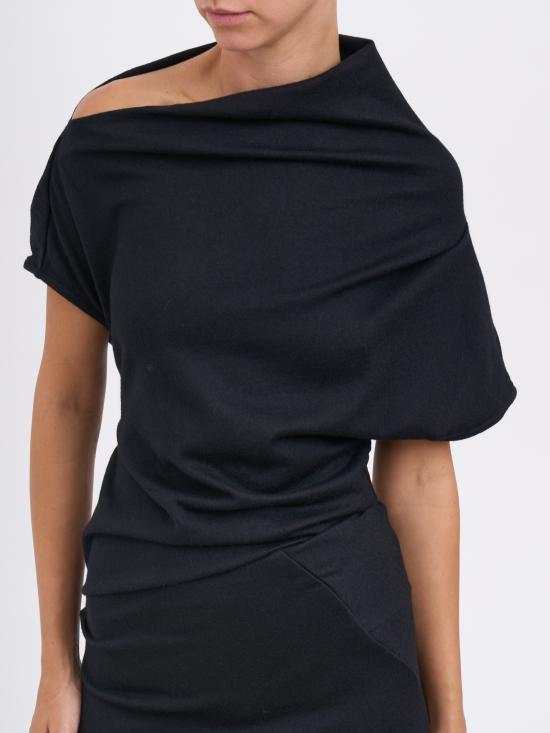 25FW 엔타이어 스튜디오 미디 원피스 MESWW256028BL BLACK - ENTIRE STUDIOS